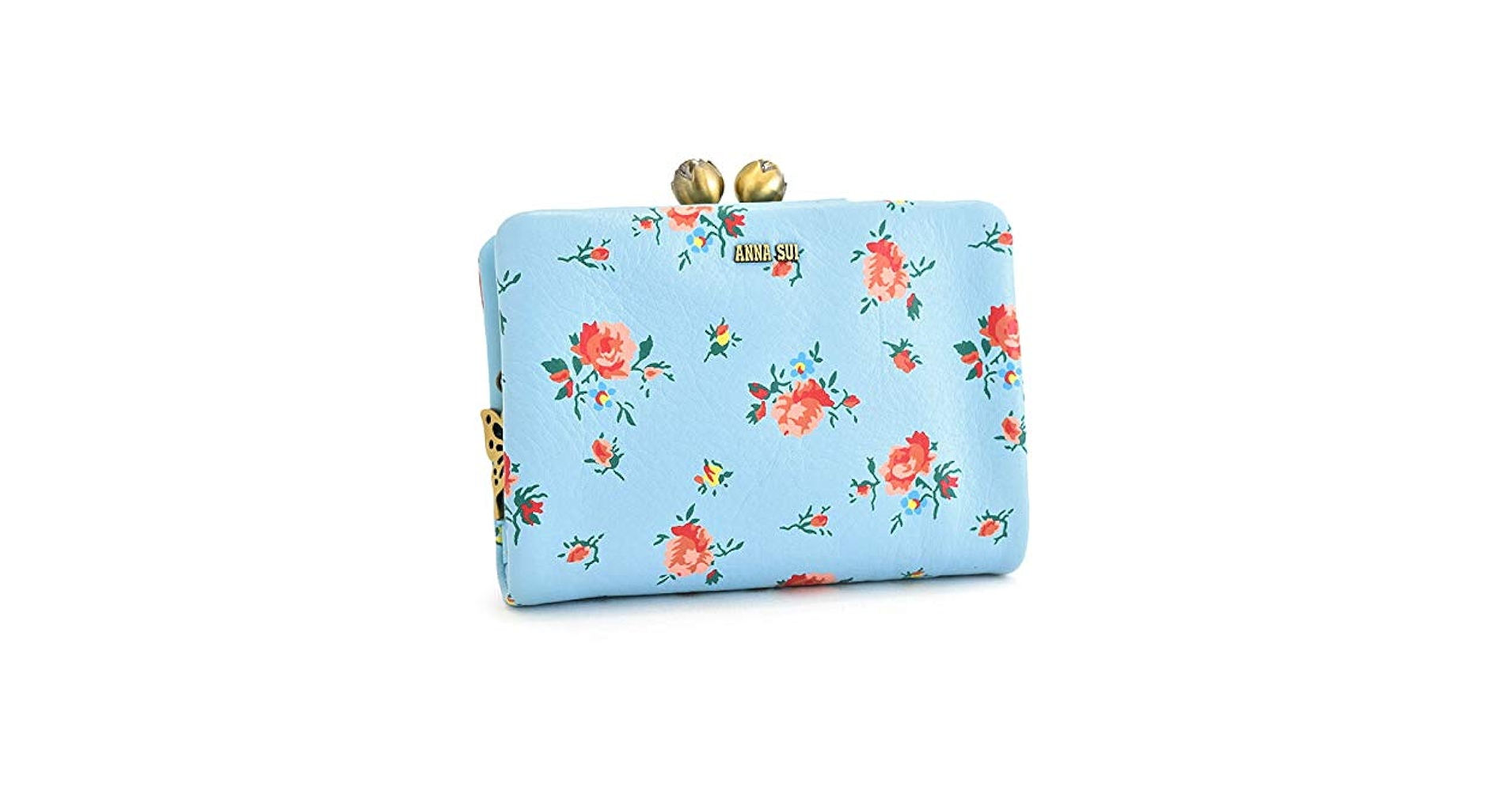 ANNA SUI がま口財布 Amazon | アナスイ 財布 二つ折り財布 がま口財布 ライトブルー