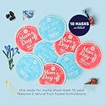 SpaLife Made for Mama Facial Mask Duo – Antioxidant Rejuvenating & Soothing Anti-Aging Facial Sheet Masks – Face Masks Skincare Set – Hydrating Face Masks – 10 Pack – Natural Fruit Extract Formulas - Image 2
