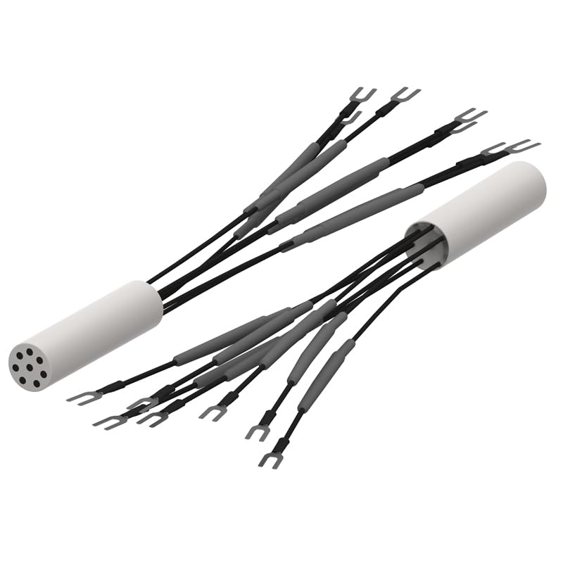 Electrodo de trabajo de matriz electroquímica, carbono vidrioso, 2mm, 3mm, for laboratorio(Two Wires 3MM)