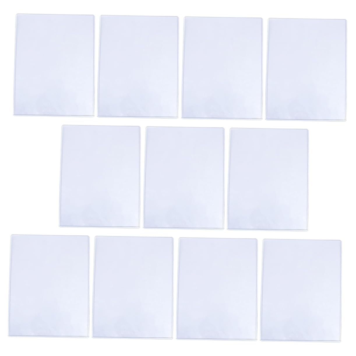ERINGOGO 12pcs Photo Protective Covers No Holes Plastic Id Covers for Photo Sturdy Friction-Resistant Compact Size Easy to Carry