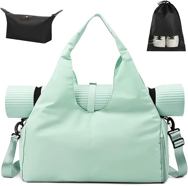 Bolsa Yoga Grande Impermeable con Compartimento Zapatos y Bolsillos Multifuncionales