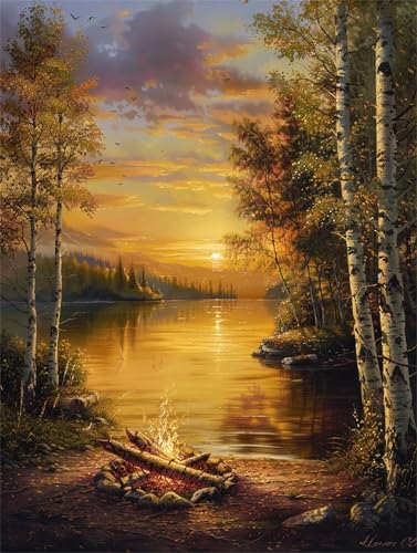 Diamond Painting Kit Complet Paysage Broderie Diamant 100x130cm Y439