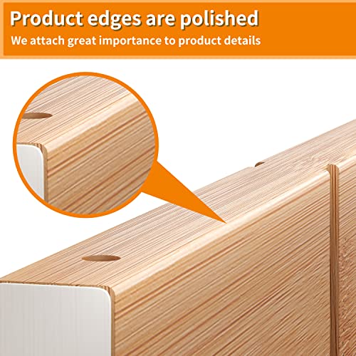 Ghwie Bamboo Drawer Dividers With Inserts, Kitchen Adjustable Drawer Organizers, Expandable Organization For Home, Office, Dressers And Bathroom,8 Dividers With 16 Inserts #TOP7