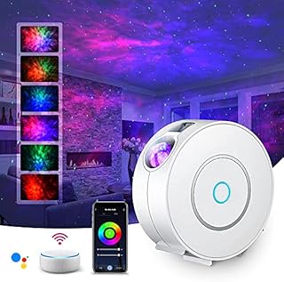 LED Alexa Sternenhimmel Projektor,SUPPOU Smart Nachtlicht 3D Galaxy Sternenprojektor Lampe Kinder Erwachsense mit RG Dimming/Stimmenkontrolle/WiFi Verbindung/Kompatibel Alexa Google Assistant