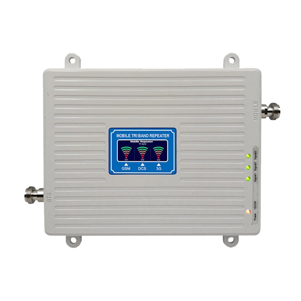 Amplificador de Señal 2G 3G 4G 5G Amplificador de Triple Banda 900 1800 2100MHz gsm WCDMA LTE Repetidor Amplificador de Señal Enchufe de la UE