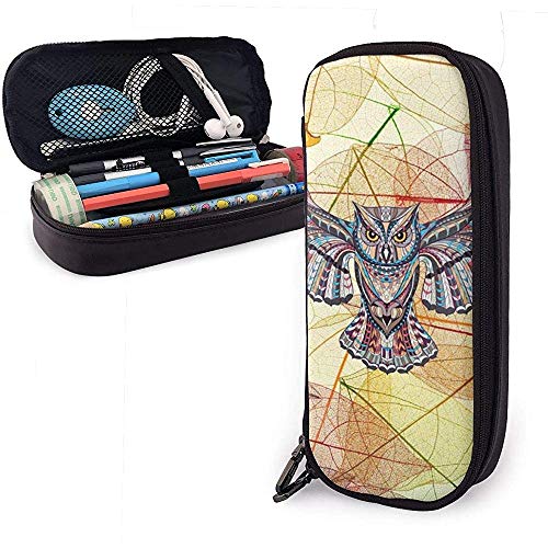 Preisvergleich Produktbild Nipic PU Ledertasche Aufbewahrungsbeutel Portable Student Pencil OfficeSchreibwaren Tasche Reißverschluss Geldbörsen Make-up Multifunktionstasche