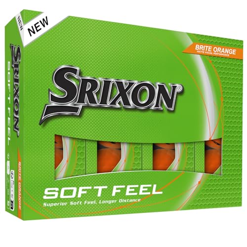 Srixon Soft Feel Brite - Balles de Golf Haute visibilité et...