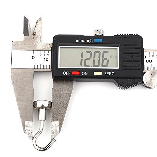 GOTOTOP 10Pcs Practical Heavy Duty Hanging Hook, Magnetic Hooks Indoors Organization Toolsfor Kitchen, Bathroom, Cabinets, Garage, Shed Office Use (12mm)