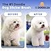 We Love Doodles Dog Slicker Brush for Grooming Pet Hair - Best Brushes For Poodle & Golden Doodle - Long Haired Brush For Dogs - Goldendoodle Long Pin Brush For Dematting (Small)
