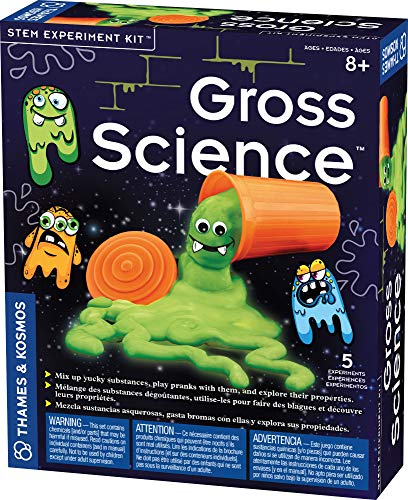 Thames & Kosmos Gross Science STEM Experiment Kit | Mix Up 3 Types of Slime, Great for Pranks! | Explore Scientific Properties of Slime | 3-Language Instruction Manual (English, French, Spanish)