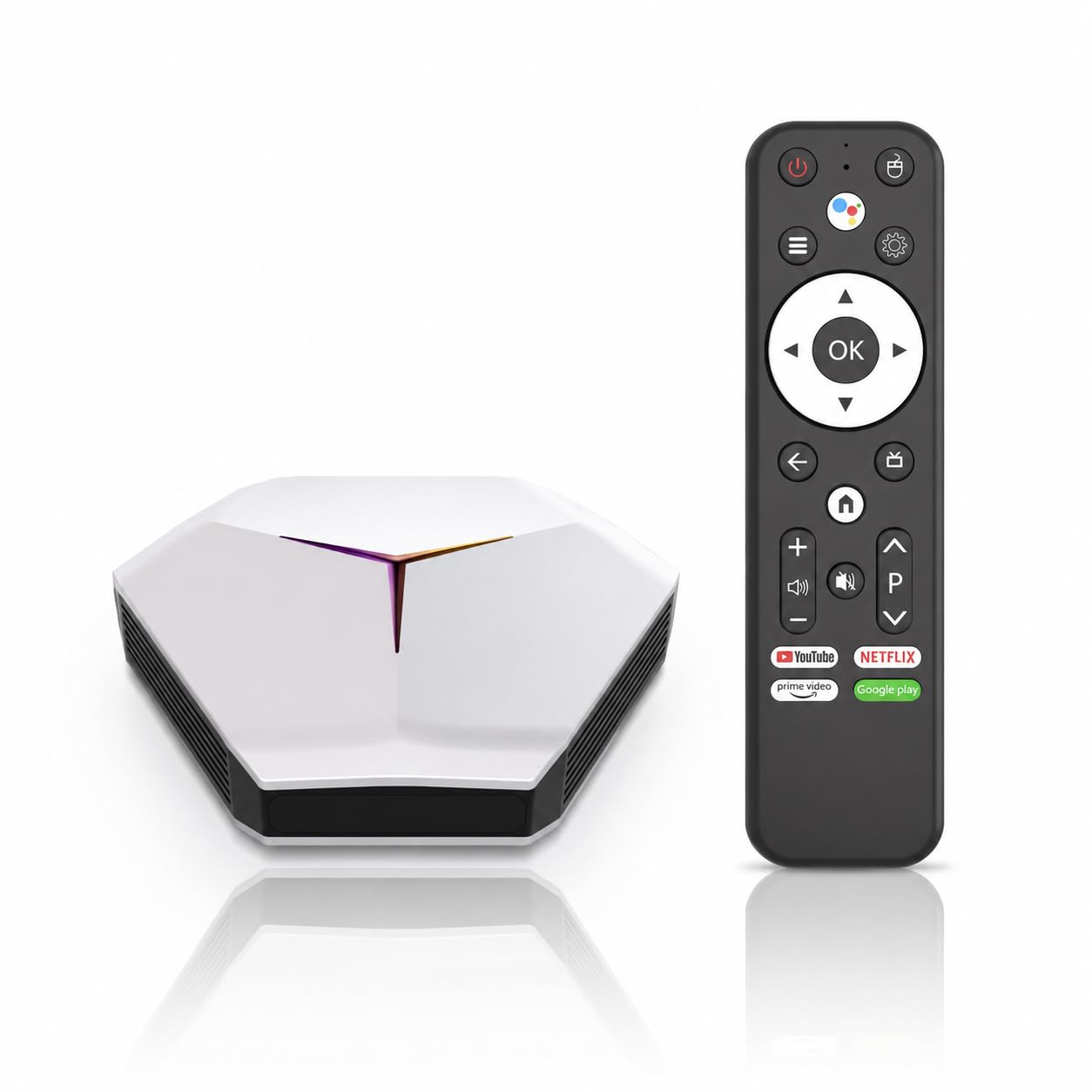 Boîtier TV Android 4Go 64Go 4K UHD WiFi 6 Quad-Core Lecteur à Quatre cœurs