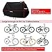 Kotivie Waterproof Bike Cover Waterproof Foldable Bicycle shield Sun Protective Fits 1-3 Bikes Double Buckle Straps, Black