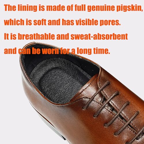 Men's Oxford Business Casual Shoes, Breathable Lace-Up Formal Dress Shoes for Weddings, Office and Events4