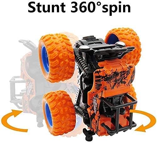 Neel Friction Powered Monster Truck Toy, Push & Go 4WD Off-Road Car for Kids, Amazing Stunts, All-Terrain Grip, Vibrant Colors, for Boys & Girls, Birthday, Christmas, Fun Play 4