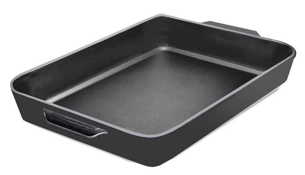 Cast Iron Griddle & Grill Pan – Pre-Seasoned Dual-Surface Roasting Tray 32×26 cm, Induction & Oven Safe Cookware for BBQs, Steaks & Everyday Cooking
