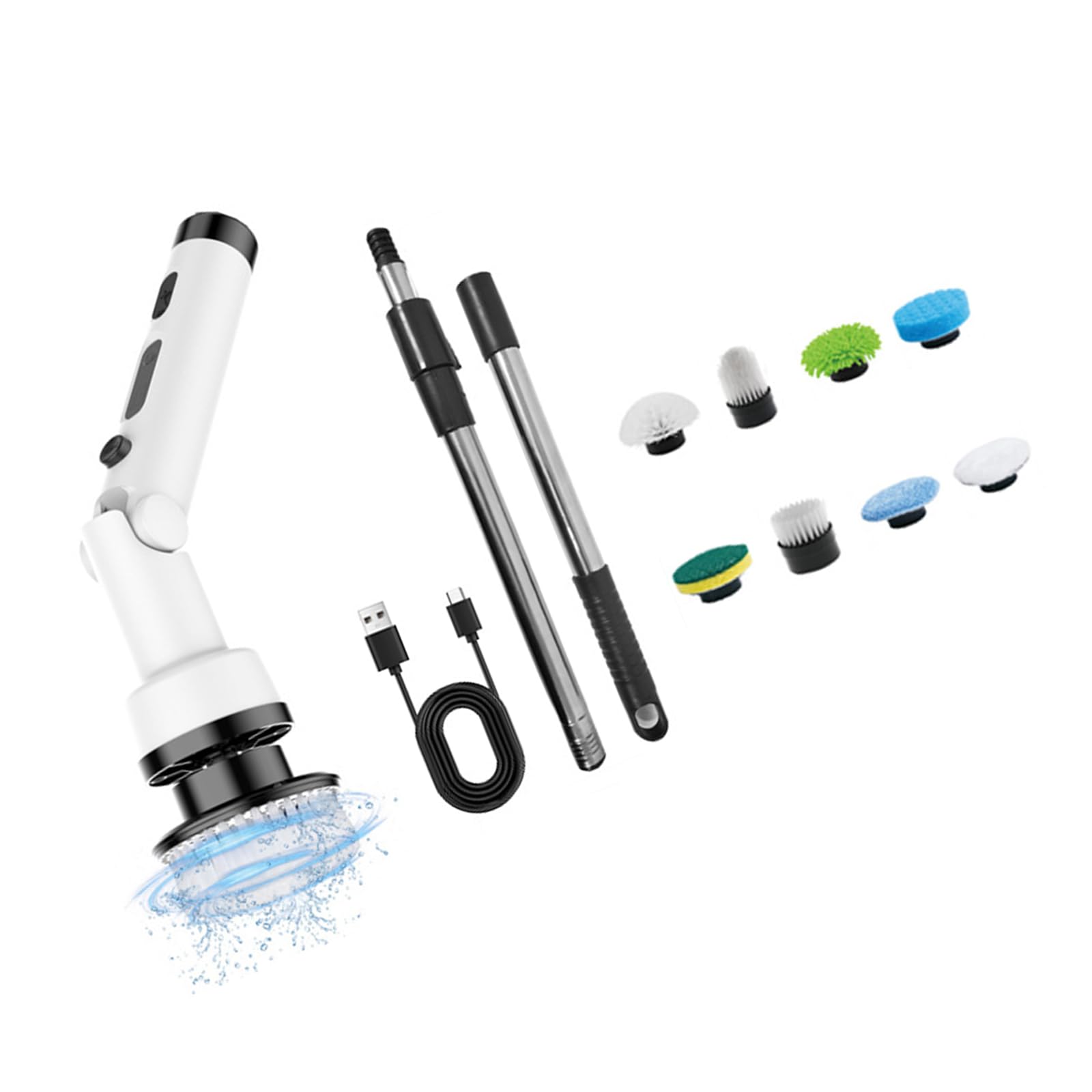 Nucelit Handle Cordless Electric Cleaning Brush with Rotation Technology for Easy and Cleaning Tasks Rotation Brush