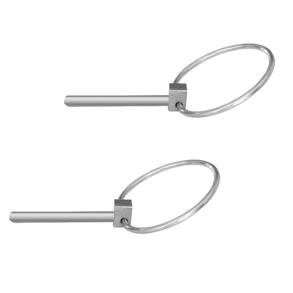 B Baosity 2X Goupilles à Clip Goupille avec Anneau Rond 4mm en Acier Inoxydable 316