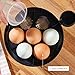 Andrew James Egg Boiler Poacher Electric Cooker with Steamer Attachment for Perfect Soft and Hard Boiled Eggs | up to 7 Egg Capacity | Water Measuring Cup & Egg Piercer | 380W