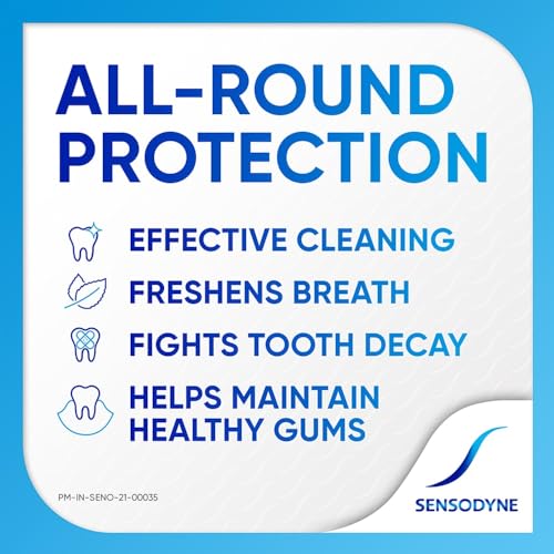 Image of Sensodyne Toothpaste Fresh Mint|Daily Sensitivity Relief Tooth Paste Combo Pack - 250gm (125gm x 2) | Dentist Recommended | Everyday Use Paste, Fresh Breath, Fights Tooth Decay, Maintain Healthy Gums
