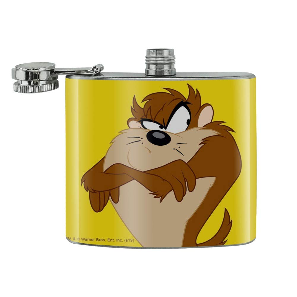 Looney Tunes Taz Stainless Steel 5oz Hip Drink Kidney Flask