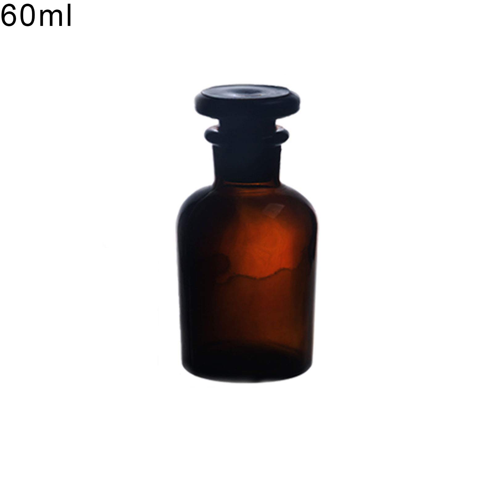 Botella de reactivo de vidrio, botella de reactivo de boca estrecha de 60ml-500ml, botella de reactivo marrón de boca pequeña(60-1000ml)