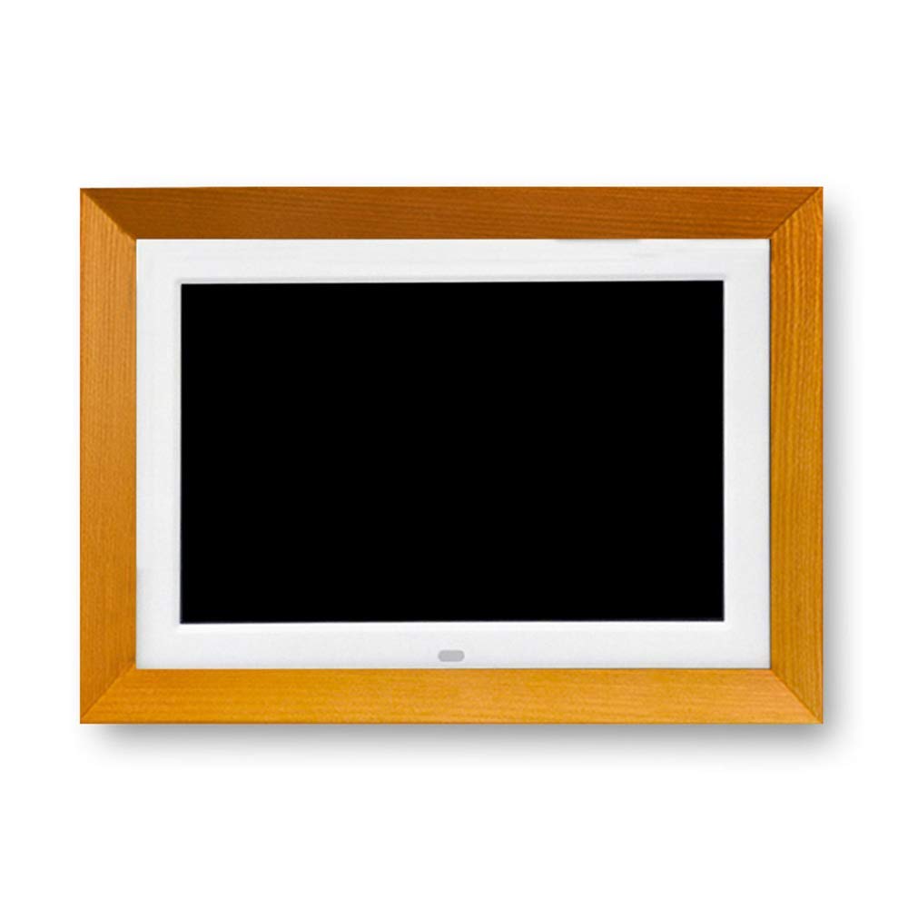 10-calowa cyfrowa ramka na zdjęcia 1280 x 800, wysoka rozdzielczość FHD IPS, domowy elektroniczny album na zdjęcia z pamięcią 16 GB, zegar muzyczny, kalendarz, drewniano-10
