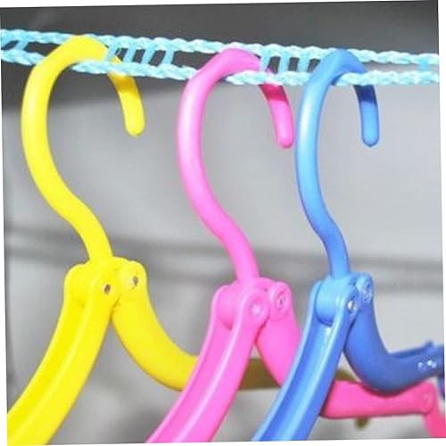 Miniatura 3 de Tendedero de nailon portátil de viaje ajustable a prueba de viento cuerda de secado para lavandería 32.8 ft color aleatorio 3 unids tendedero