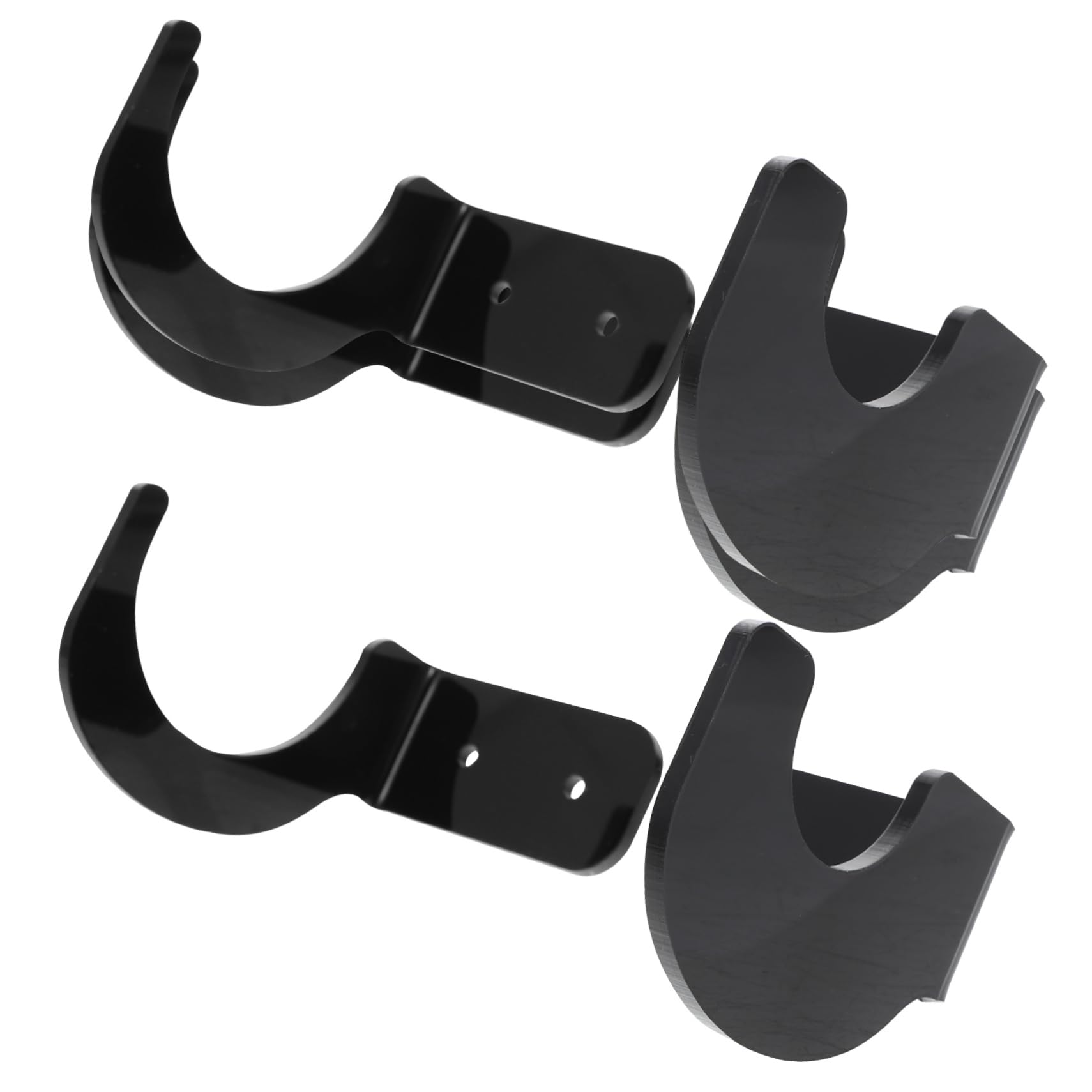 balacoo 4pcs Acrylic Baseball Bat Rack Stand Baseball Holder for Display Softball/hockey/golf Bat Bracket Wall Mount Home Decor