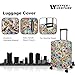 HYPER VENTURE Washable Luggage Cover - Fashion Suitcase Protector Fits 31-32 Inch Luggage (World Voyage, XL)