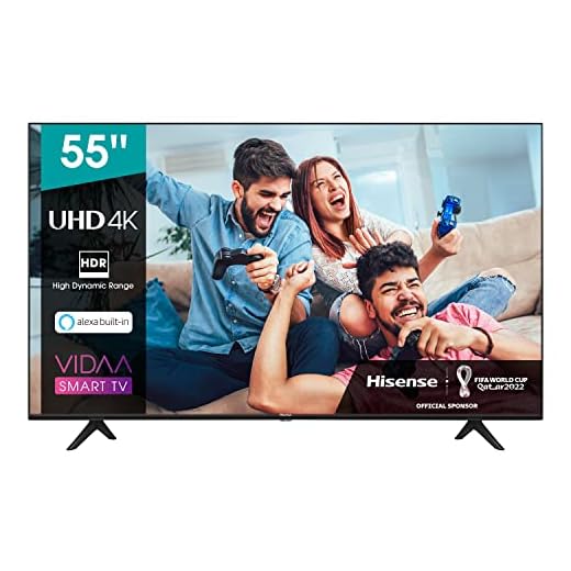 Hisense 55AE7000F UHD TV 2020 - Smart TV Resolución 4K con Alexa integrada, Precision Colour, escalado UHD con IA, Ultra Dimming, audio DTS Studio Sound, Vidaa U 4.0