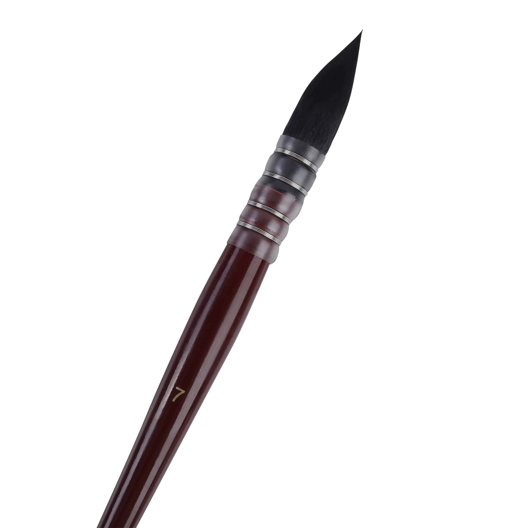 KABEER ART Pointed Synthetic Watercolor Quill Mop Brush Size 7