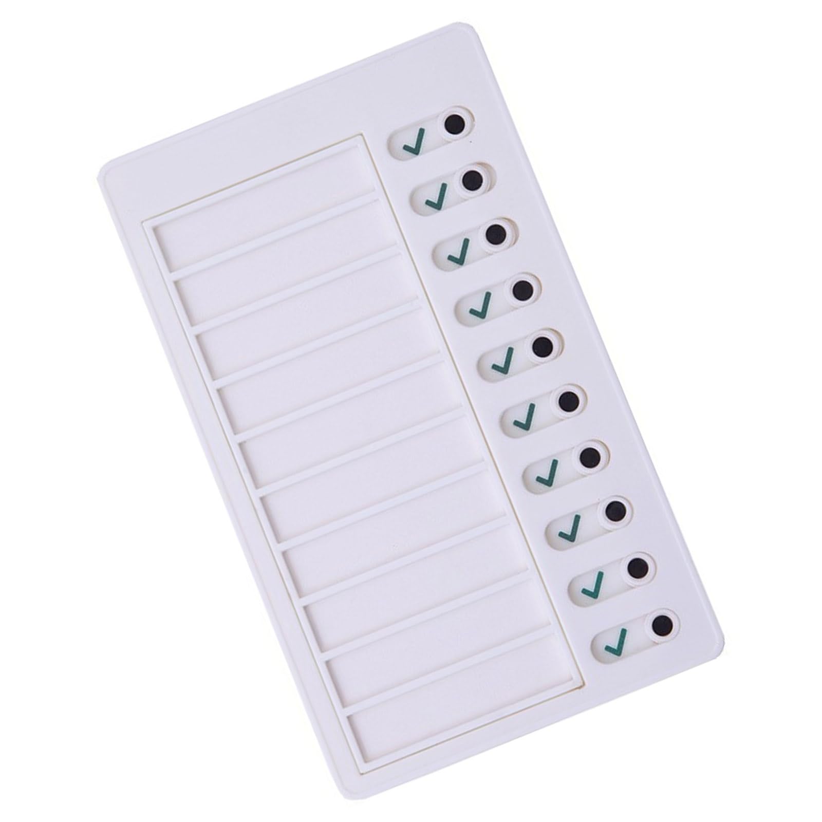 yanwuwa Daily Routine Chart Time Management Board Kids Study Schedule Daily Chore Chart 12x20cm Visual Schedule Board Refrigerator Reminder