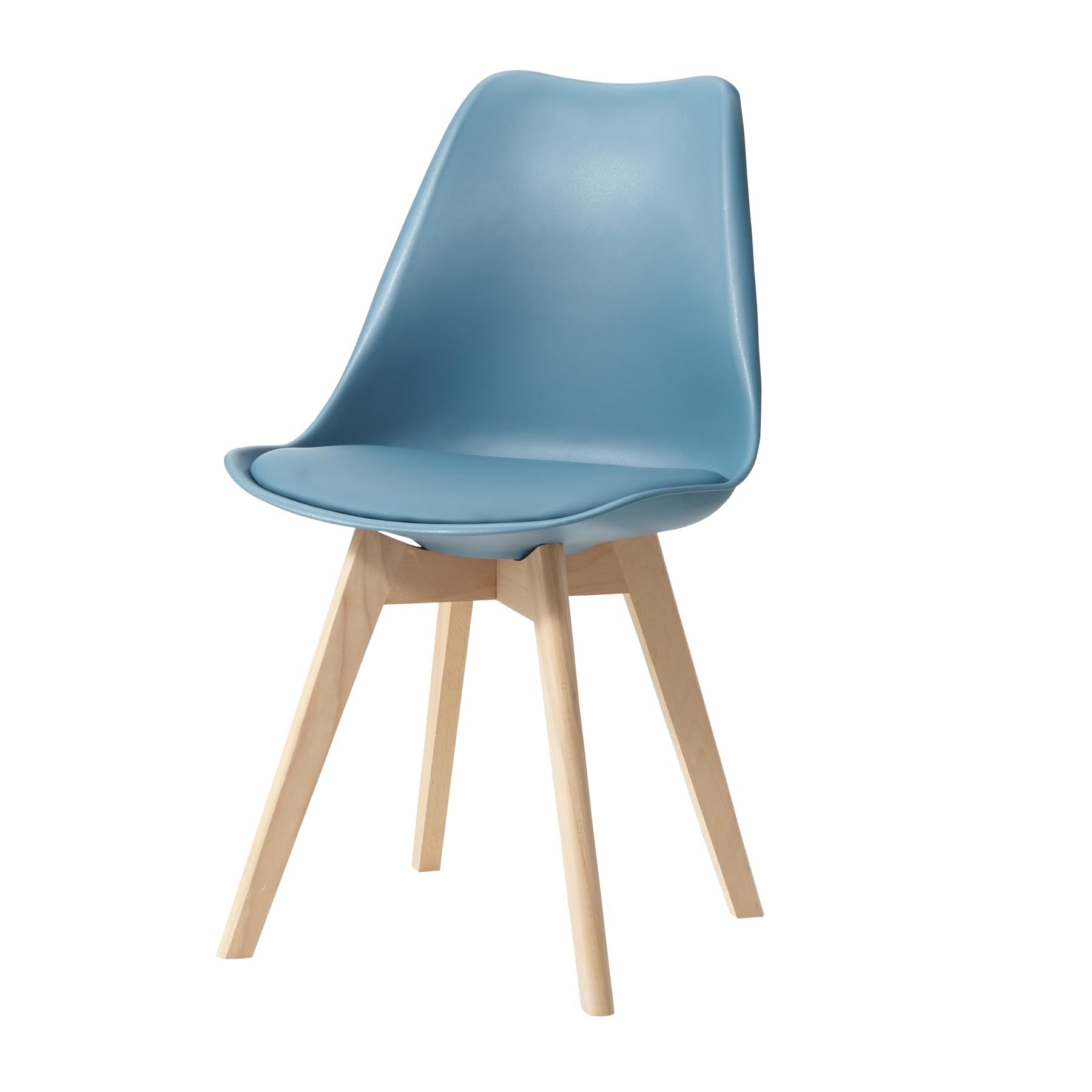 Uderkiny set van 6 eetkamerstoelen, Scandinavische stoelen, poten van massief hout, ergonomisch noordelijk design, ideaal voor eetkamer, woonkamer, keuken, slaapkamer (Khaki, 6