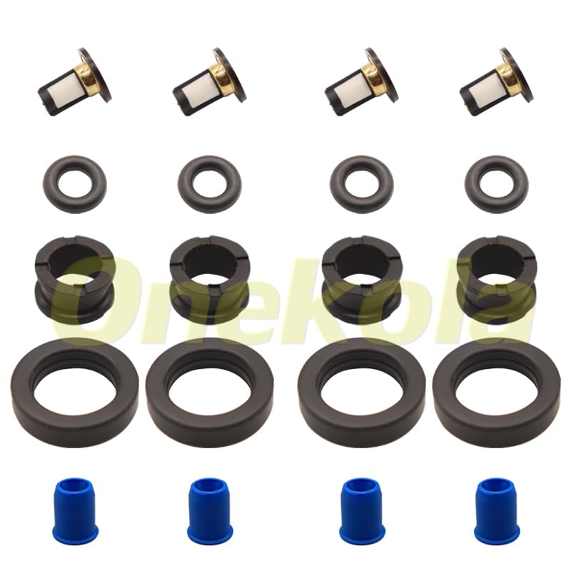 Fuel Injector Repair Kits For 16406-ZW5-000 For Honda Outboard MP7770 4 Stroke BF115-130HP - (Color: 8 piece set)