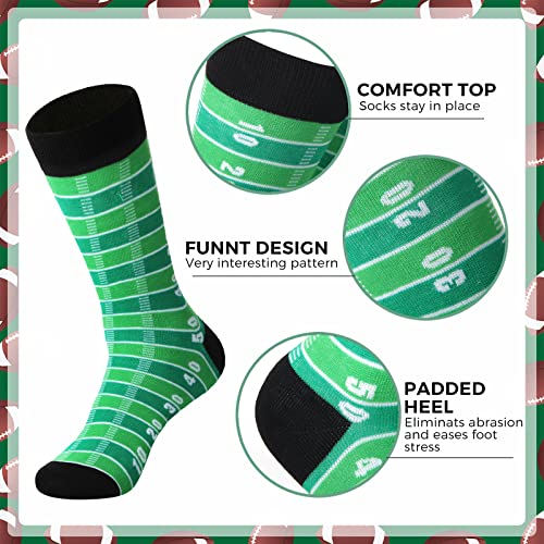 Coume 4 Pairs Football Socks Youth Kids Novelty Socks Cotton Socks For 6-10 Volleyball Casual Crew Socks Gift Adult Football Basketball Socks Sports Series Socks For Teen thumb #1