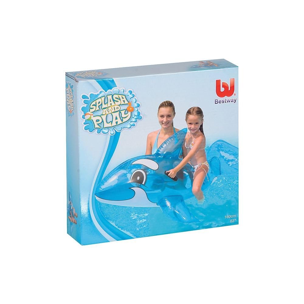 Bestway Przezroczysty Whale Rider 157x94 cm, pływające zwierzę