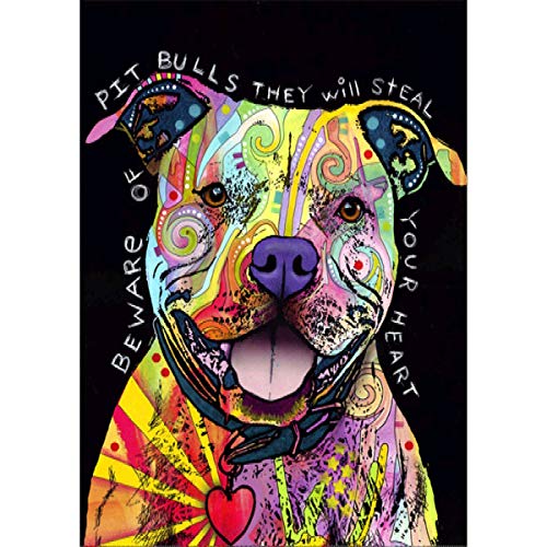 Twbb Diamond Painting DIY 5D Diamond Painting kit Diamond Painting Full drill rotonda Diamond Painting per adulti o bambini, modello unicorno diamante ricamo Bulldog Pattern