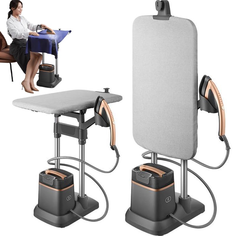 Vapor vaporiza de Ropa Vertical, 1.6l de Vapor de Prenda de Tanque de Agua Grande con Altura Ajustable, 6 Modos de Plancha para Ropa, Cortinas, Vestidos de Novia, Seda, sofá, Uso en el hogar