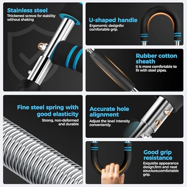 Twister Arm Trainer for Men, Adjustable Chest Workout Equipment 65-110Lbs, Chest Trainer Equipment for Men, Shoulder Muscle Training Fitness Equipment, Chest Clip Muscle & Arm Strength