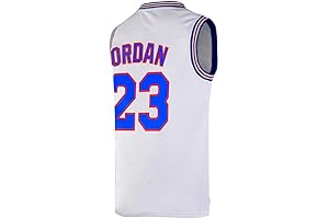 Adult Monstars SPACE JAM Jersey #23 Movie Jersey White/Black/Blue