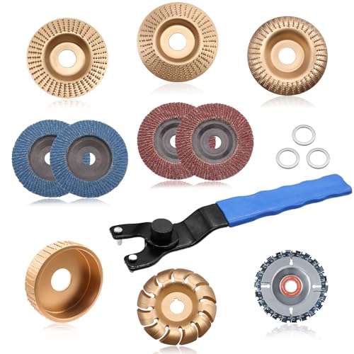 11PCS Wood Carving Disc Set for 4" or 4 1/2"