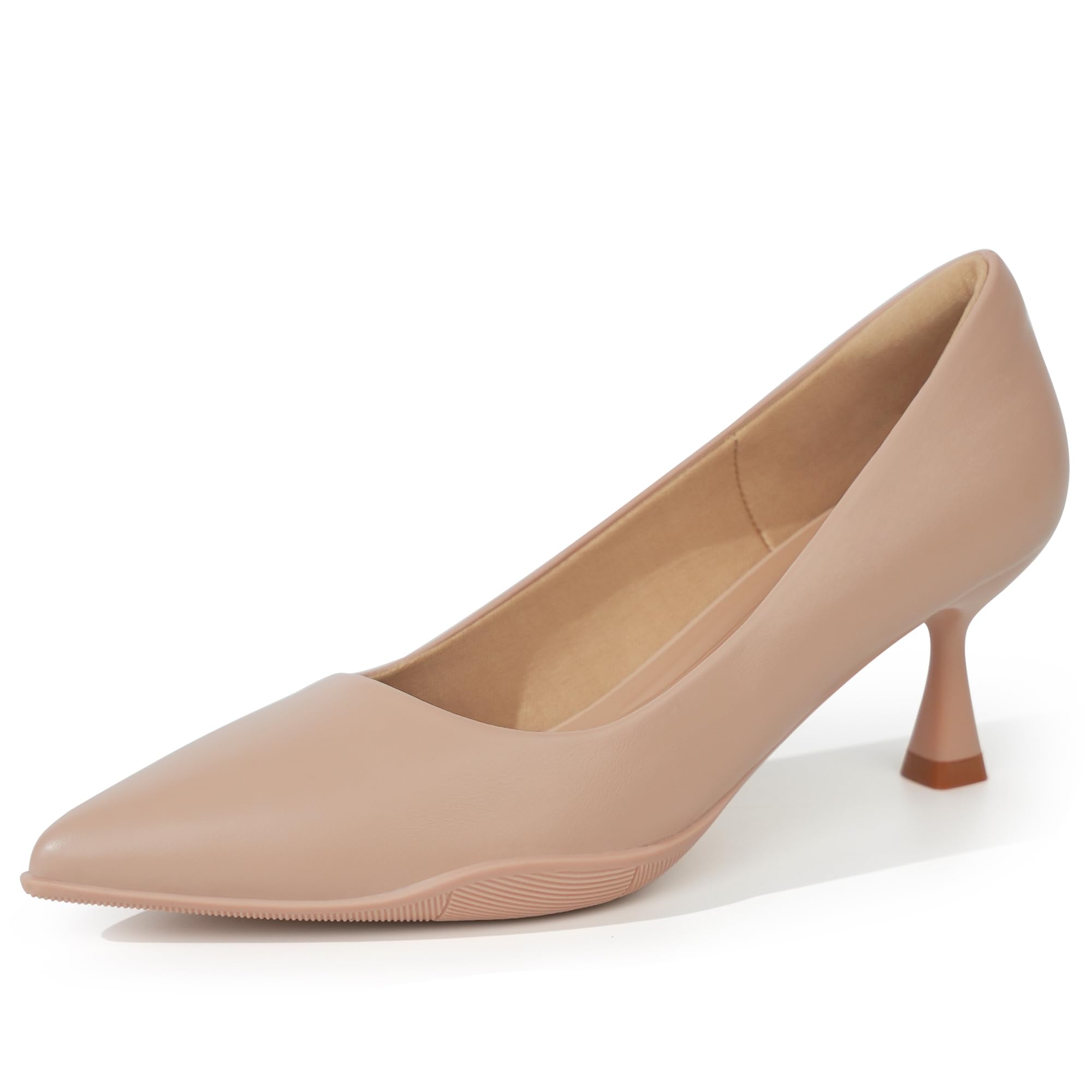 Women Comfortable Pumps Dress Shoes Mid Heel Work Heels