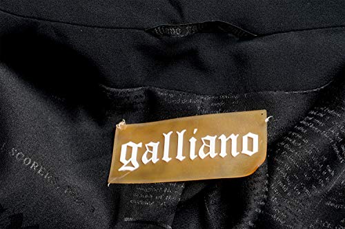 John Galliano Blazer feminino preto de dois botões US L IT 44