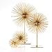 Torre & Tagus Spike Ball Gold Sphere Decor, Mid Century Modern Metal Gold Starburst for Home Decor On Shelf, Coffee Table, Wedding or Handmade Gift (4