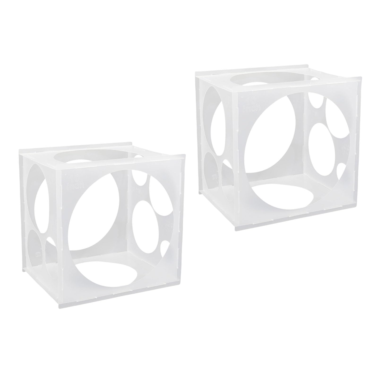 Msioytog Multifunctional Balloon Measuring Stencil Case Detachable Translucent Balloon Measuring Guage Box for Birthday Wedding Clear Measurement