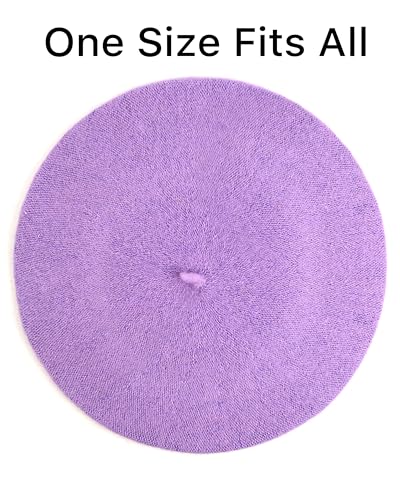 Image of Parquet Solid Color French Beret Hat. Classic French, Casual and Chic Lightweight Cap for Women