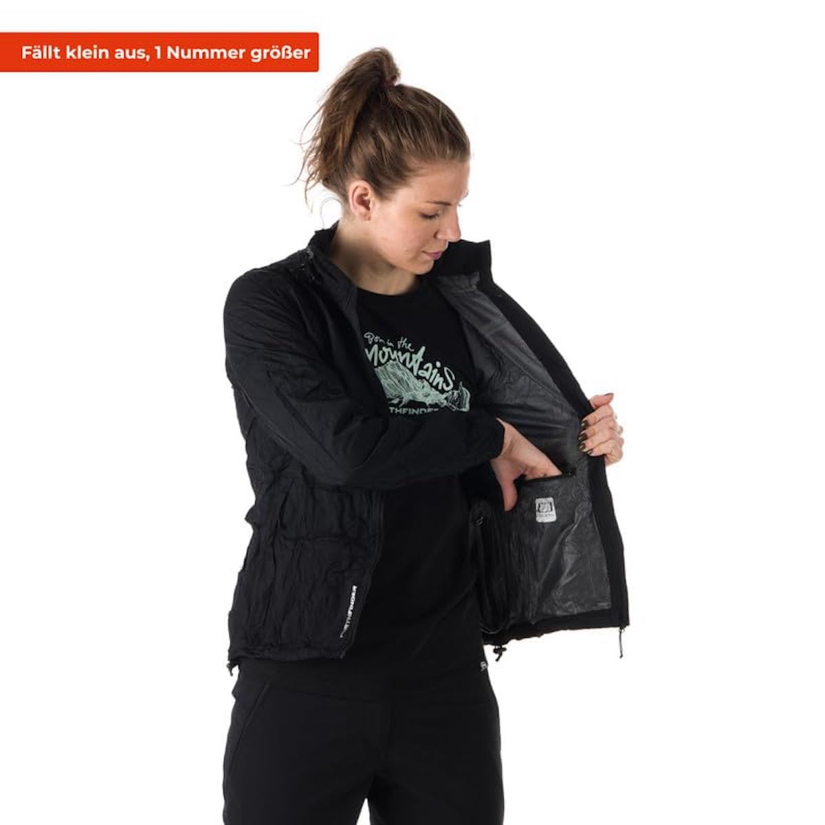 NORTHFINDER Ultraleichte Regenjacke Damen Wasserdicht Atmungsaktiv | Fahrrad Regenjacke Damen Laufjacke Ultraleicht | Windjacke Regenjacke Zusammenfaltbar | Packable Regenjacke Rain Jacket