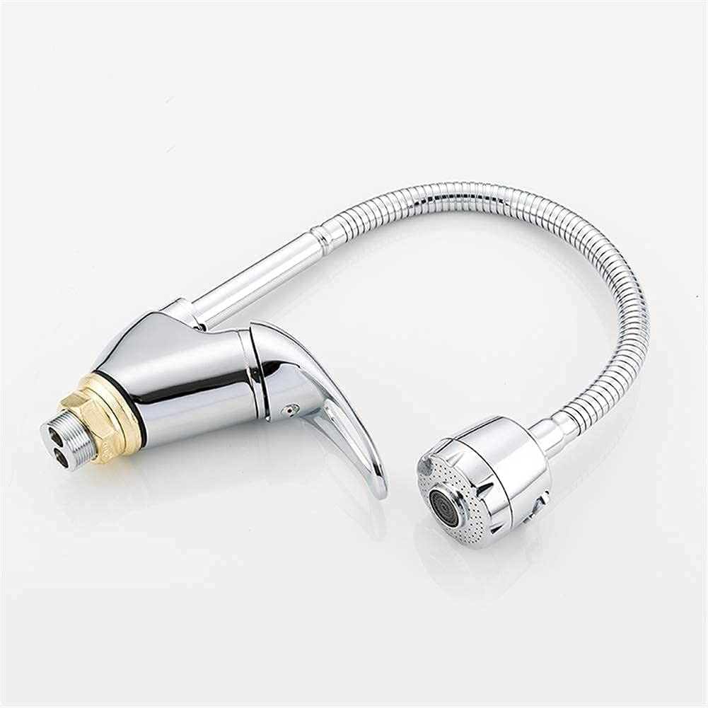 Robinet mitigeur monotrou en Laiton Moderne pour évier de Cuisine, avec Commande d'eau Chaude et Froide.