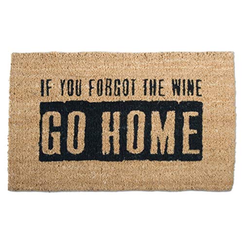 Tag Where's The Wine? Coir Doormat Indoor Outdoor Welcome Mat 30 x 18