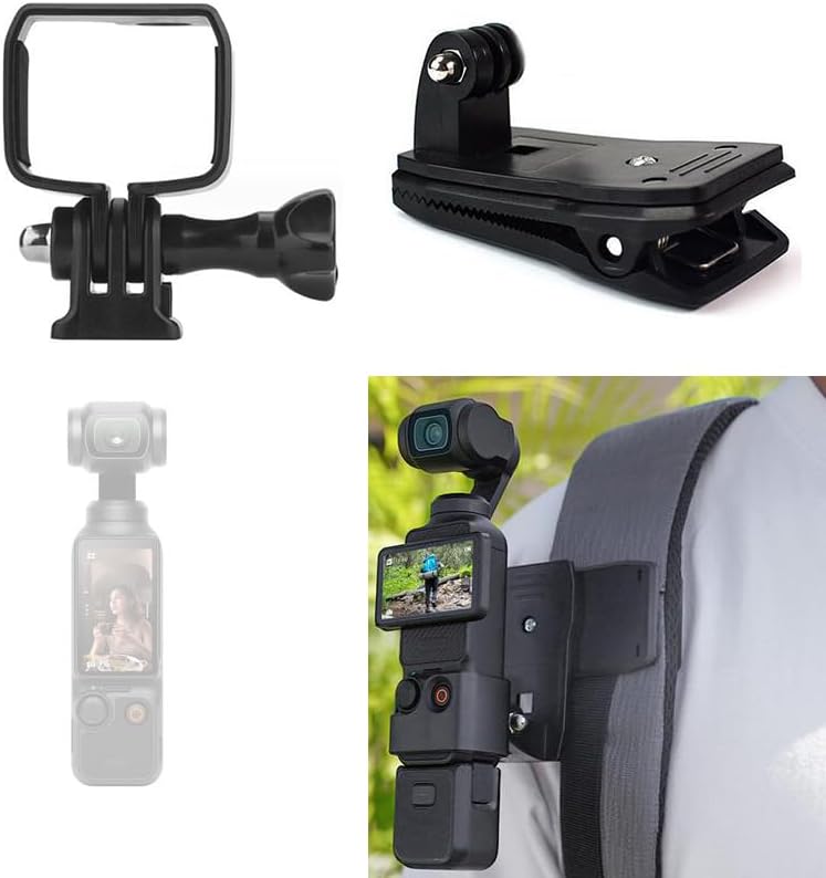 Coyktonty Swivel Backpack Clip Mount for DJI OSMO Pocket